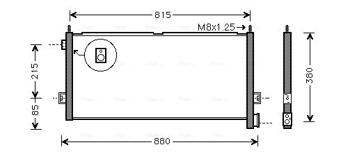 Радиатор кондиционера AVA QUALITY COOLING VL5047