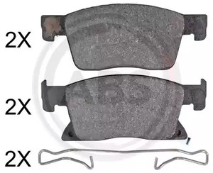 Klocki hamulc. opel astra k 15- przod A.B.S. 35122