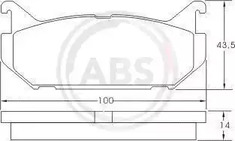 Колодки торм зад A.B.S. 36796