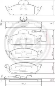 Колодки тормозные A.B.S. 37198