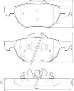Колодки тормозные A.B.S. 37359