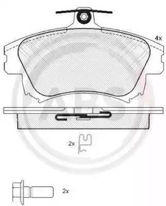 Колодки тормозные A.B.S. 37521
