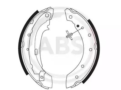 Колодки тормозные барабанные A.B.S. 8895