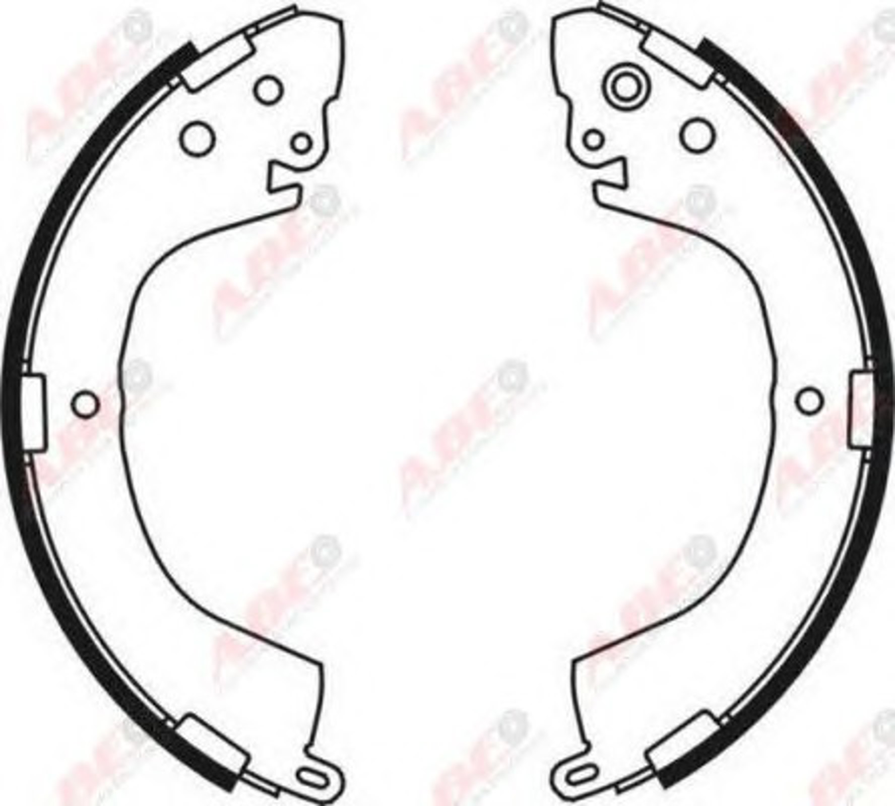 Комплект тормозных колодок ABE C05058ABE