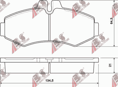 Тормозные колодки A.B.S. 37095