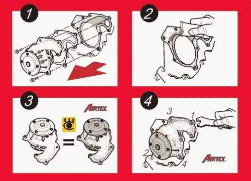 Комплект грм (с помпой) AIRTEX WPK-408401