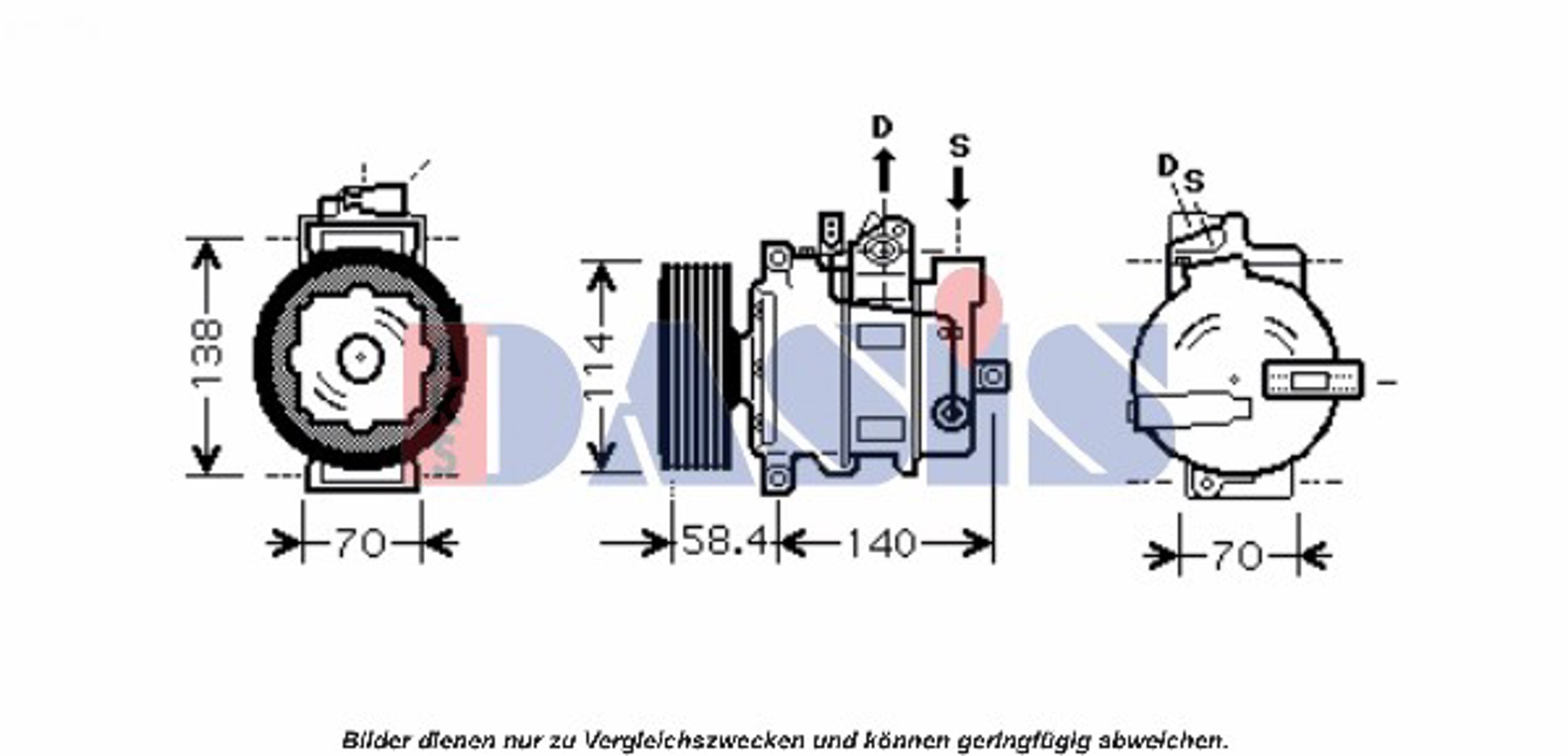 Компрессор кондиционера AKS DASIS 851652N