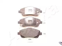Колодки тормозные дисковые ASHIKA 50-02-206