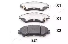 Комплект колодок для дисковых тормозов ASHIKA 50-08-821