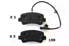 Колодки тормозные ASHIKA 51-01-108