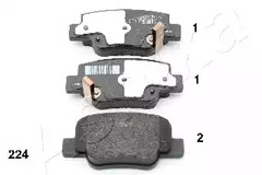 Колодки тормозные дисковые ASHIKA 51-02-224