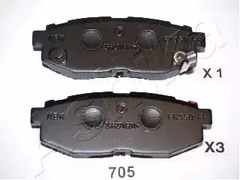 Колодки тормозные дисковые ASHIKA 51-07-705