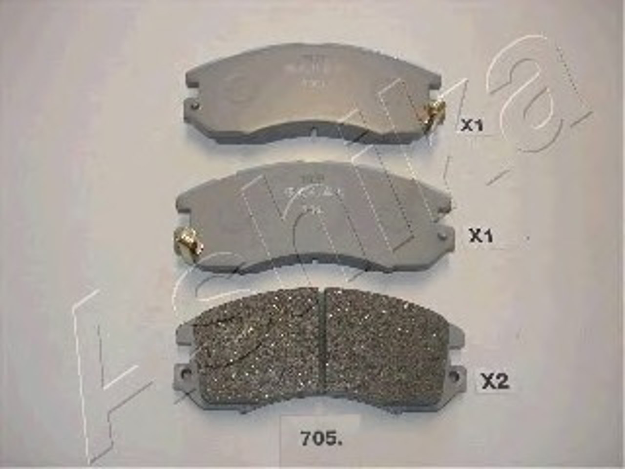 Колодки тормозные дисковые ASHIKA 50-07-705