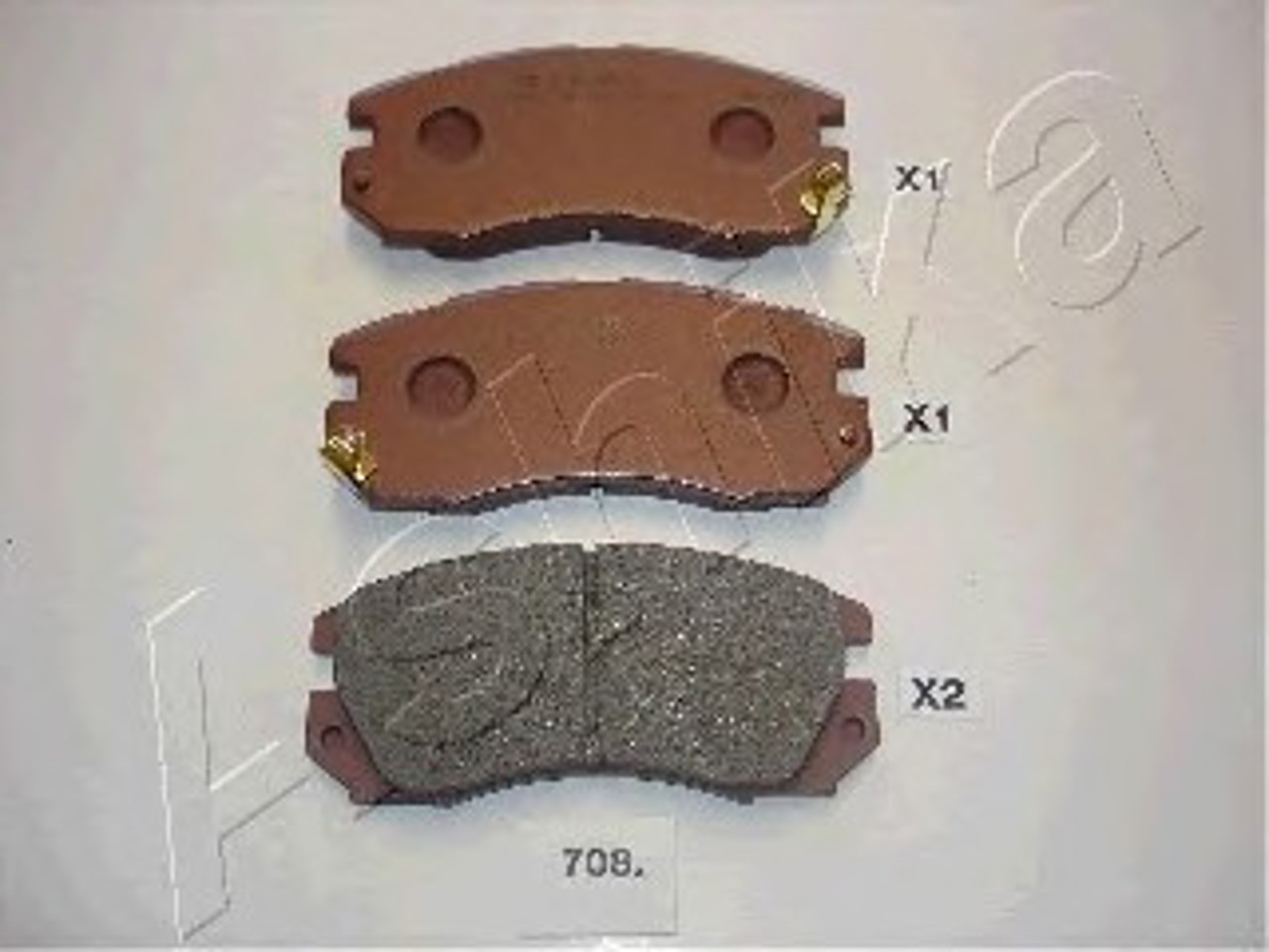 Колодки тормозные дисковые ASHIKA 50-07-708