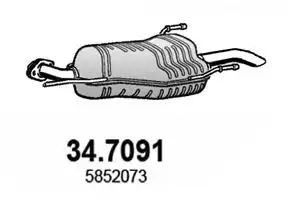 Глушитель ASSO 34.7091