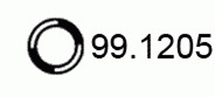 Кронштейн система выпуска ог ASSO 99.1205