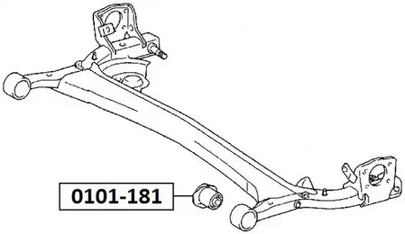 Сайлентблок ASVA 0101-181