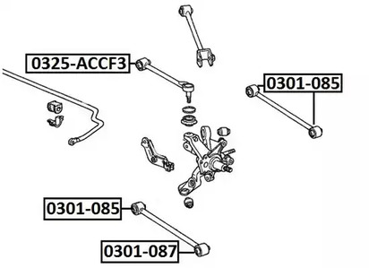 Сайлентблок ASVA 0301-087
