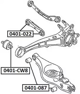 Сайлентблок ASVA 0401-022