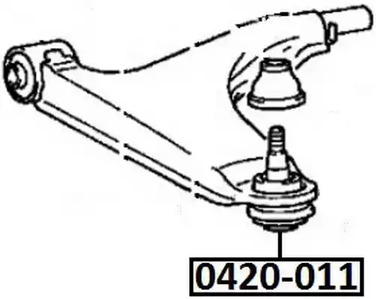 0420-011 mitsubishi galant 2.0 1992.11 шаровая опора ASVA 0420-011