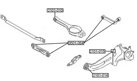 Сайлентблок ASVA 0501-064