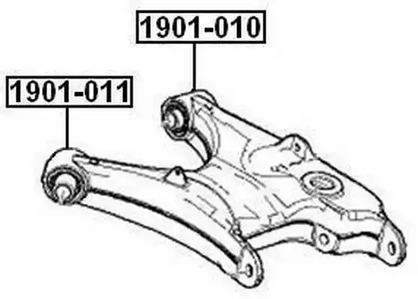 Сайлентблок рычага подвески ASVA 1901-011