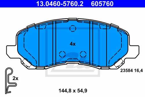 Тормозные колодки ATE 13.0460-5760.2
