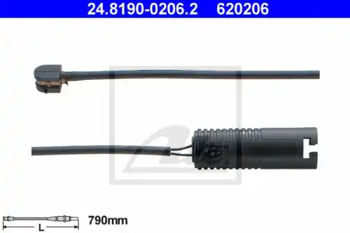 Тормозной датчик износа колодок ATE 24.8190-0206.2