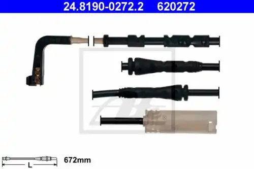 Тормозной датчик износа колодок ATE 24.8190-0272.2