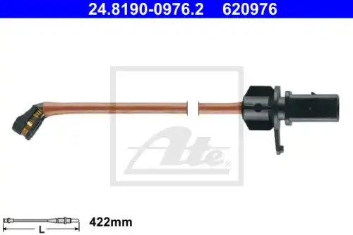 Датчик износа тормозных колодок перед audi q7 q8 vw touareg 15- ATE 24.8190-0976.2