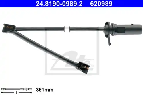 Датчик износа тормозных колодок ATE 24.8190-0989.2