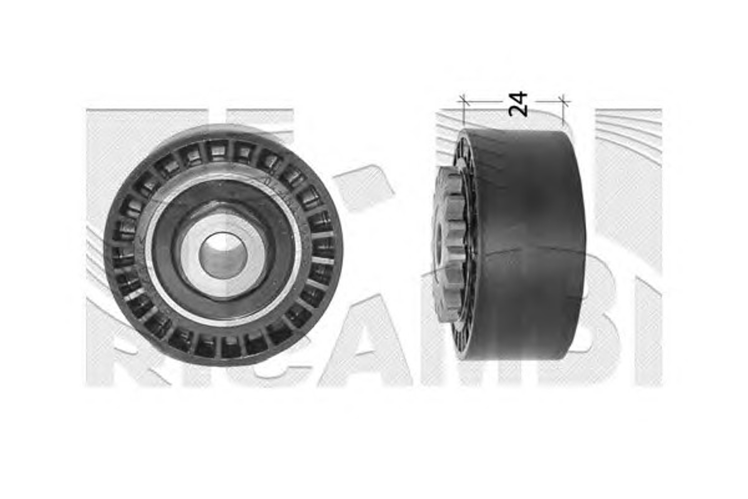 Натяжной ролик поликлиновой ремень AUTOTEAM A02336