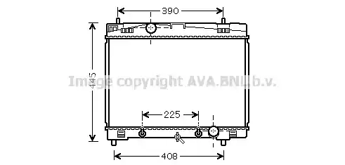 Радиатор охлаждения двигателя AVA QUALITY COOLING TO2577