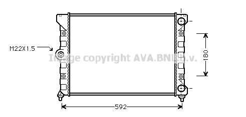 Радиатор охлаждения двигателя AVA QUALITY COOLING VN2099
