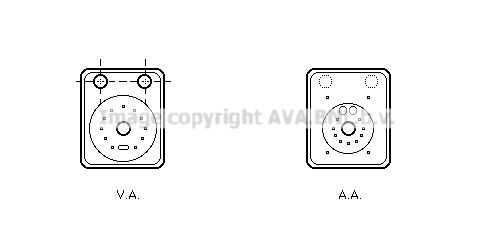 Масляный радиатор двигательного масла AVA QUALITY COOLING VN3093