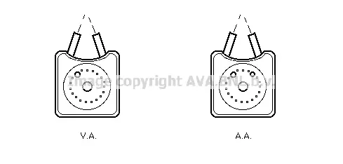 Масляный радиатор двигательного масла AVA QUALITY COOLING VN3147