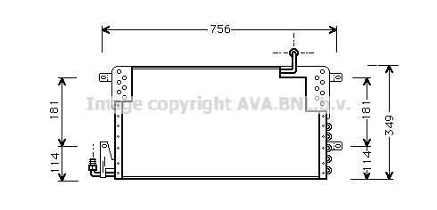 Конденсатор кондиционера AVA QUALITY COOLING VN5161