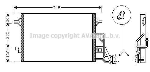 Конденсатор кондиционера AVA QUALITY COOLING VN5189