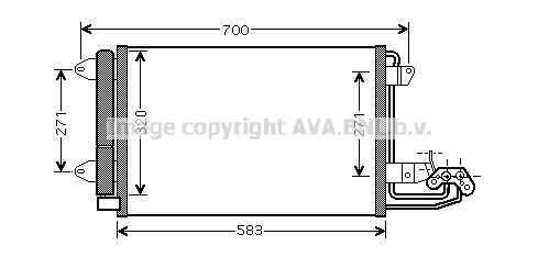 Конденсатор кондиционера AVA QUALITY COOLING VN5209D