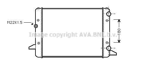 Радиатор охлаждения двигателя AVA QUALITY COOLING VNA2120