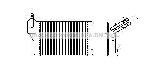 Теплообменник отопления салона AVA QUALITY COOLING VNA6060