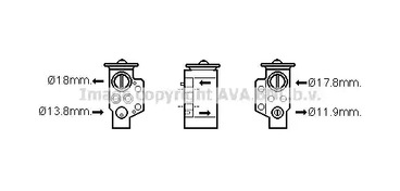 Расширительный клапан кондиционера AVA QUALITY COOLING AI1351