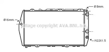 Радиатор охлаждения двигателя AVA QUALITY COOLING AI2019