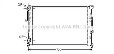 Радиатор охлаждение двигателя AVA QUALITY COOLING AI2189
