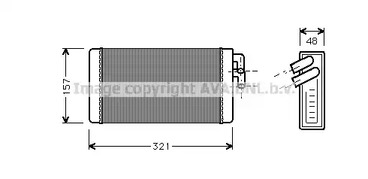 Теплообменник отопления салона AVA QUALITY COOLING AI6052