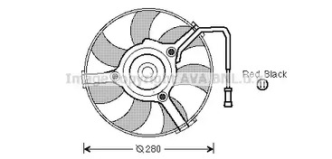 Вентилятор охлаждения двигателя AVA QUALITY COOLING AI7504