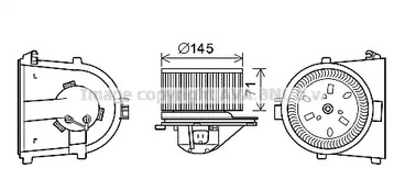 Вентилятор салона AVA QUALITY COOLING AI8376