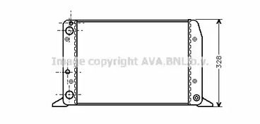 Радиатор охлаждения двигателя AVA QUALITY COOLING AIA2028