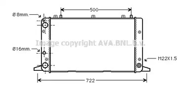 Радиатор охлаждения двигателя AVA QUALITY COOLING AIA2047