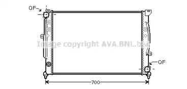 Радиатор охлаждения двигателя AVA QUALITY COOLING AIA2124